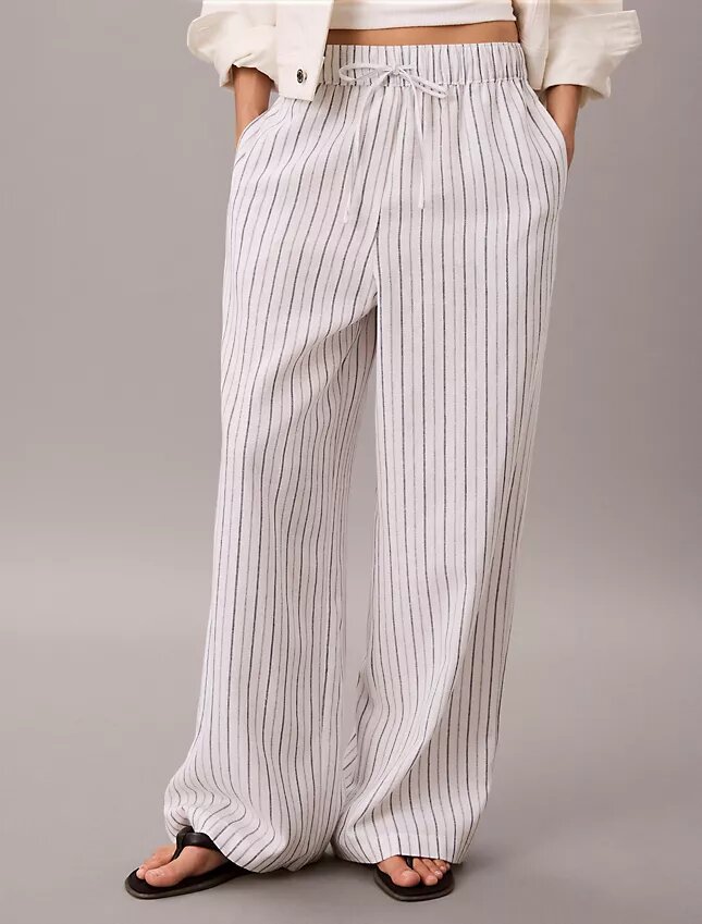 Linen Cotton Pull-On Pants Linen Cotton Pull-On Pants