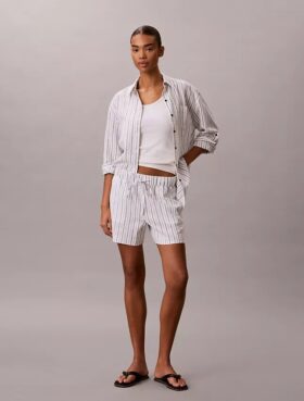 Linen Cotton Pull-On Shorts