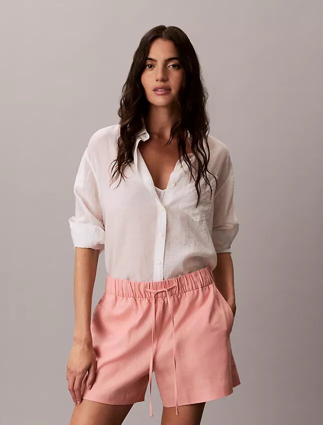 Linen Cotton Pull-On Shorts Linen Cotton Pull-On Shorts