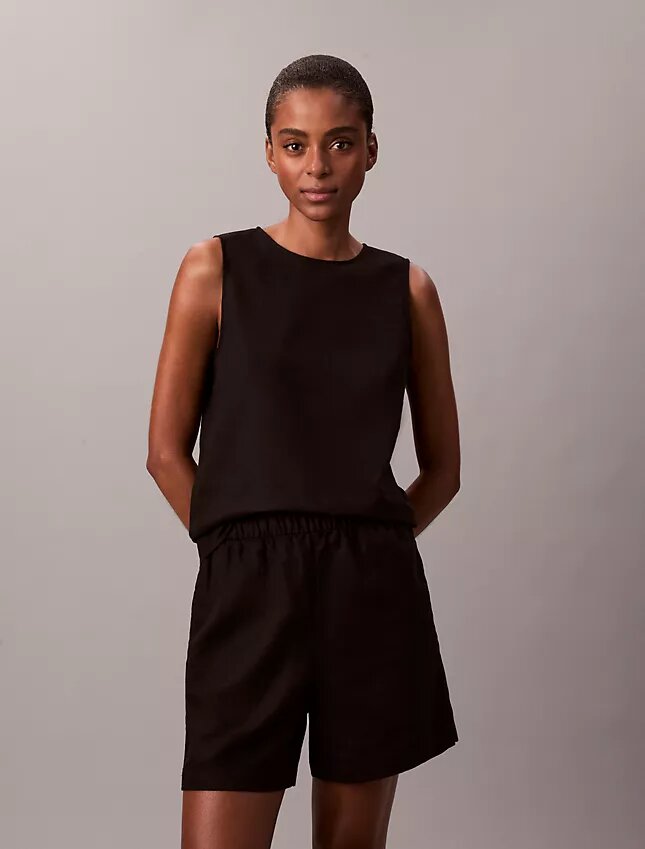 Linen Cotton Pull-On Shorts Linen Cotton Pull-On Shorts