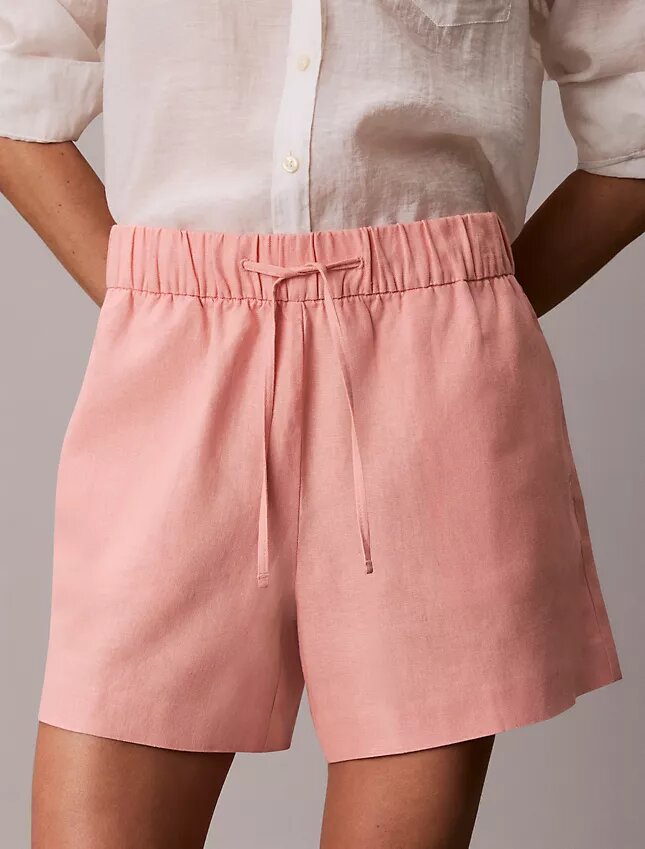 Linen Cotton Pull-On Shorts Linen Cotton Pull-On Shorts