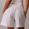 Linen Cotton Pull-On Shorts
