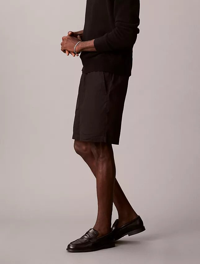 Linen Cotton Pull-On Shorts Linen Cotton Pull-On Shorts