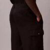 Linen Cotton Relaxed Straight Cargo Pants