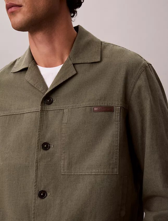 Linen Cotton Shirt Jacket Linen Cotton Shirt Jacket