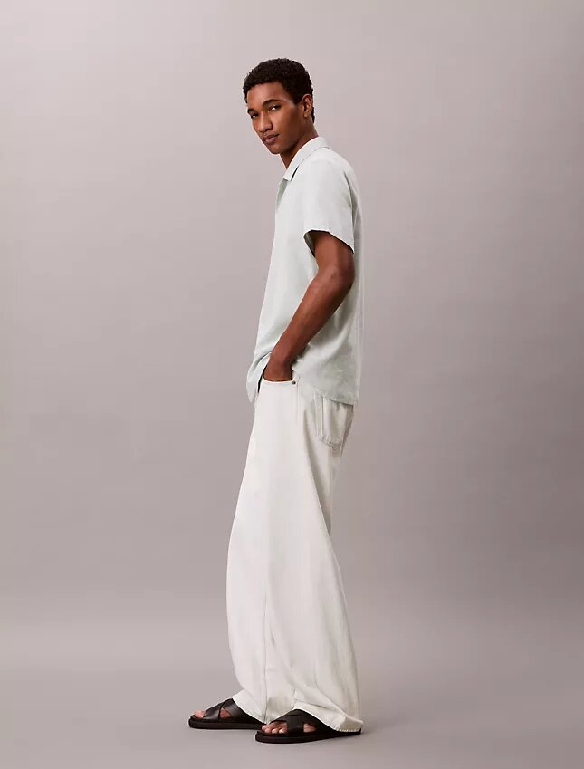 Linen Cotton Short Sleeve Button-Down Shirt Linen Cotton Short Sleeve Button-Down Shirt