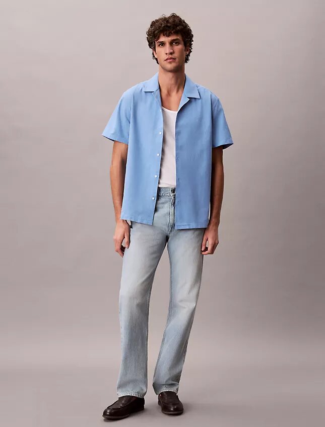 Linen Cotton Short Sleeve Button-Down Shirt Linen Cotton Short Sleeve Button-Down Shirt