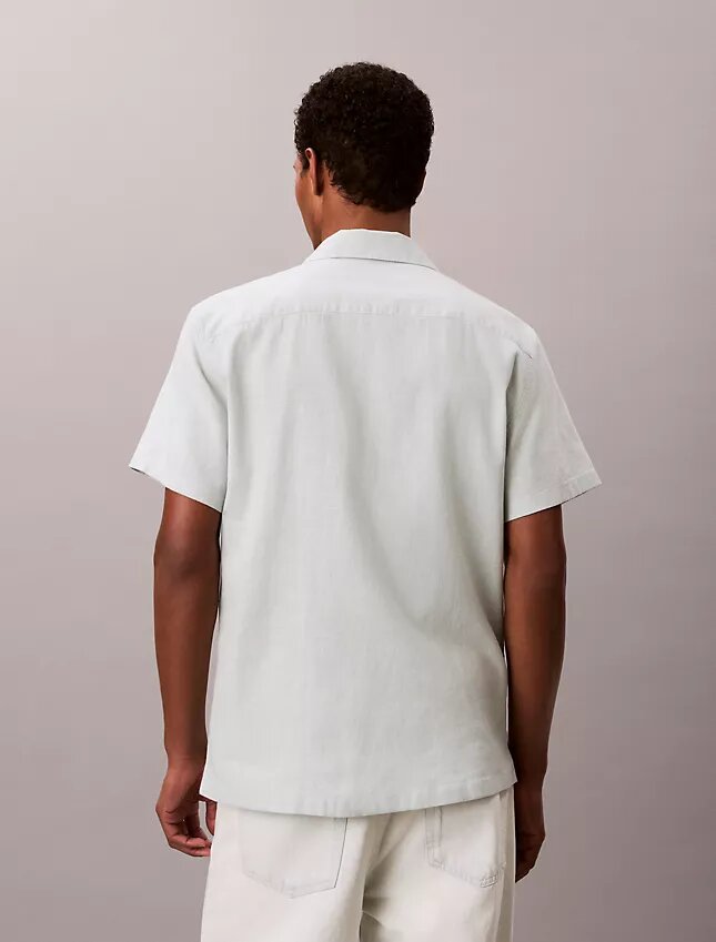 Linen Cotton Short Sleeve Button-Down Shirt Linen Cotton Short Sleeve Button-Down Shirt