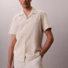 Linen Cotton Short Sleeve Button-Down Shirt Linen Cotton Short Sleeve Button-Down Shirt
