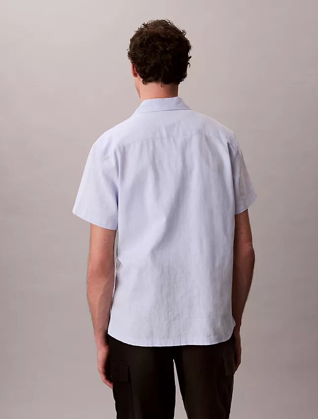 Linen Cotton Short Sleeve Button-Down Shirt Linen Cotton Short Sleeve Button-Down Shirt