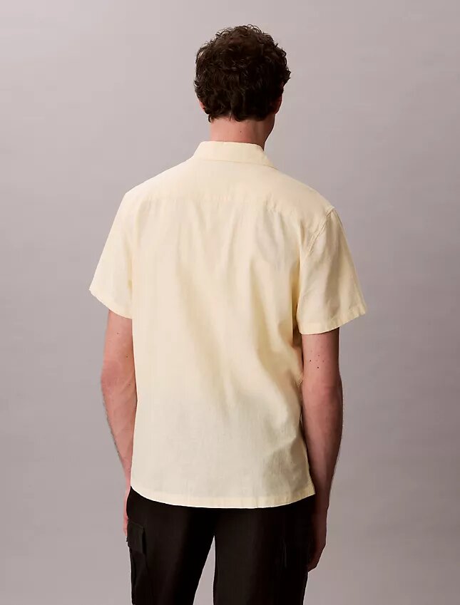 Linen Cotton Short Sleeve Button-Down Shirt Linen Cotton Short Sleeve Button-Down Shirt