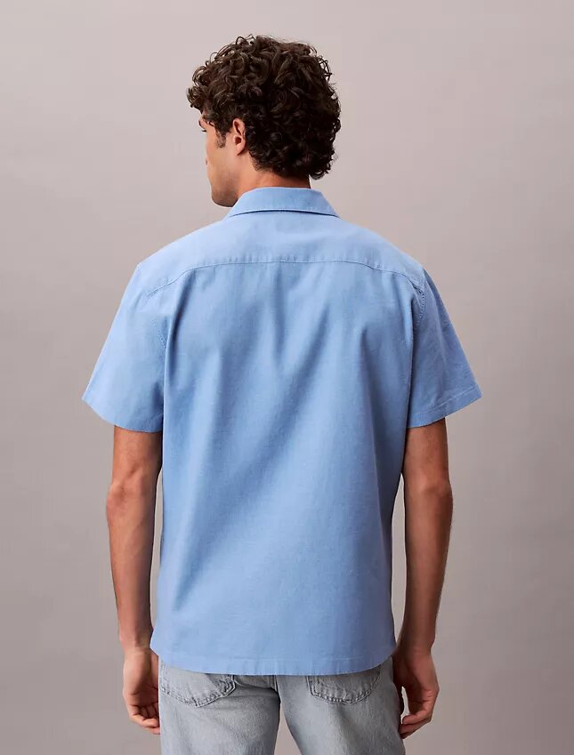 Linen Cotton Short Sleeve Button-Down Shirt Linen Cotton Short Sleeve Button-Down Shirt