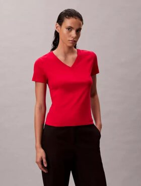 Liquid Cotton Relaxed V-Neck T-Shirt