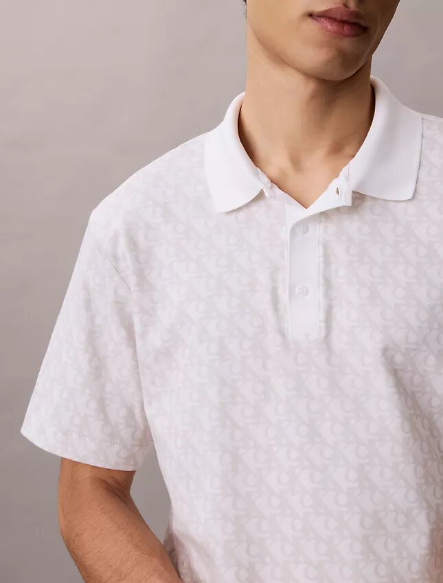 Liquid Touch Allover Print Polo Shirt Liquid Touch Allover Print Polo Shirt