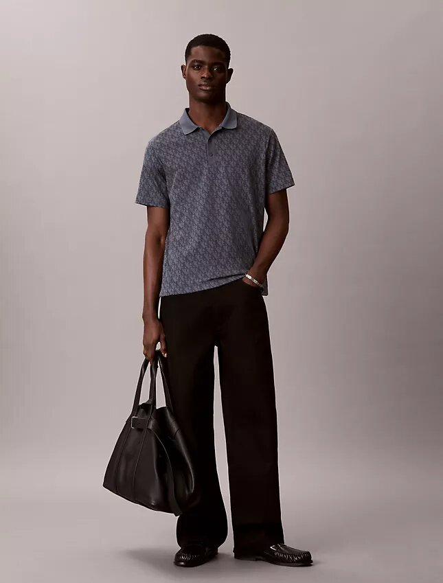 Liquid Touch Allover Print Polo Shirt Liquid Touch Allover Print Polo Shirt