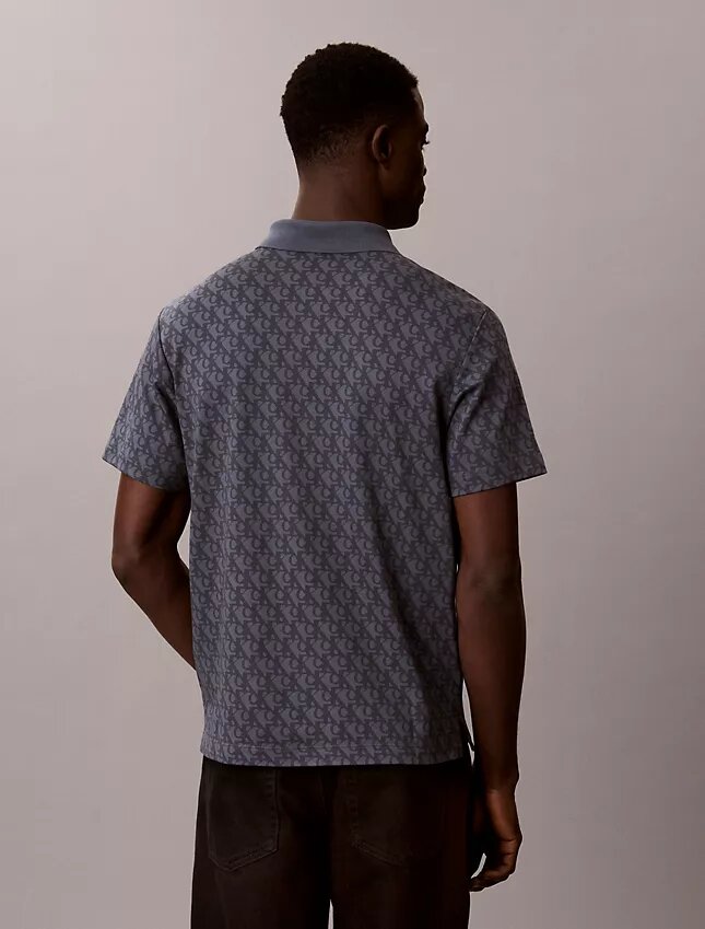 Liquid Touch Allover Print Polo Shirt Liquid Touch Allover Print Polo Shirt