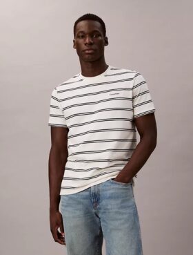 Liquid Touch Stripe Crewneck T-Shirt
