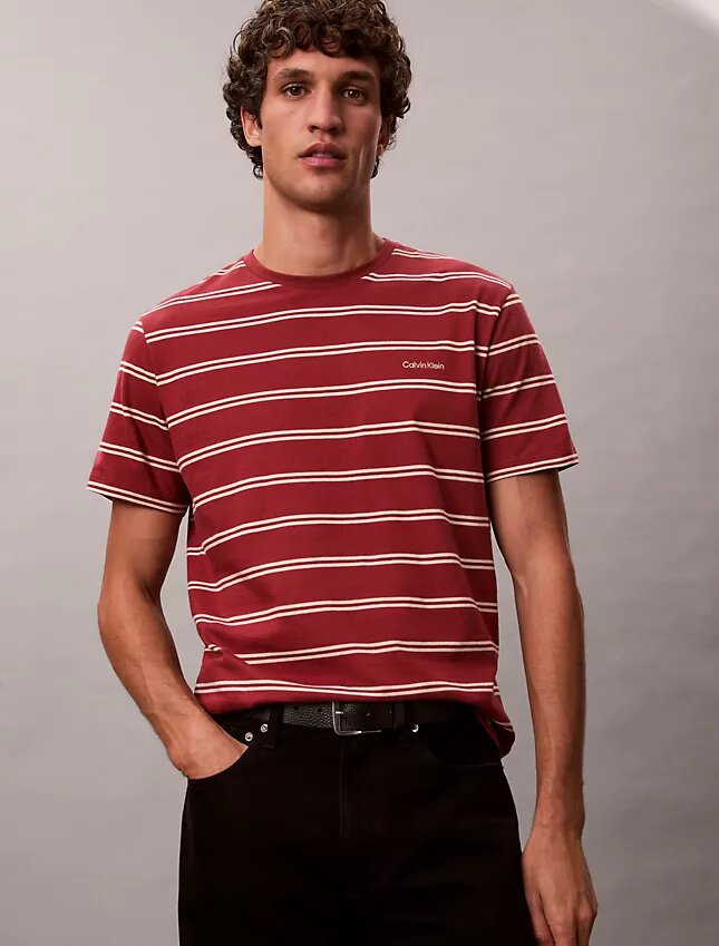Liquid Touch Stripe Crewneck T-Shirt Liquid Touch Stripe Crewneck T-Shirt