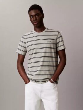Liquid Touch Stripe Crewneck T-Shirt