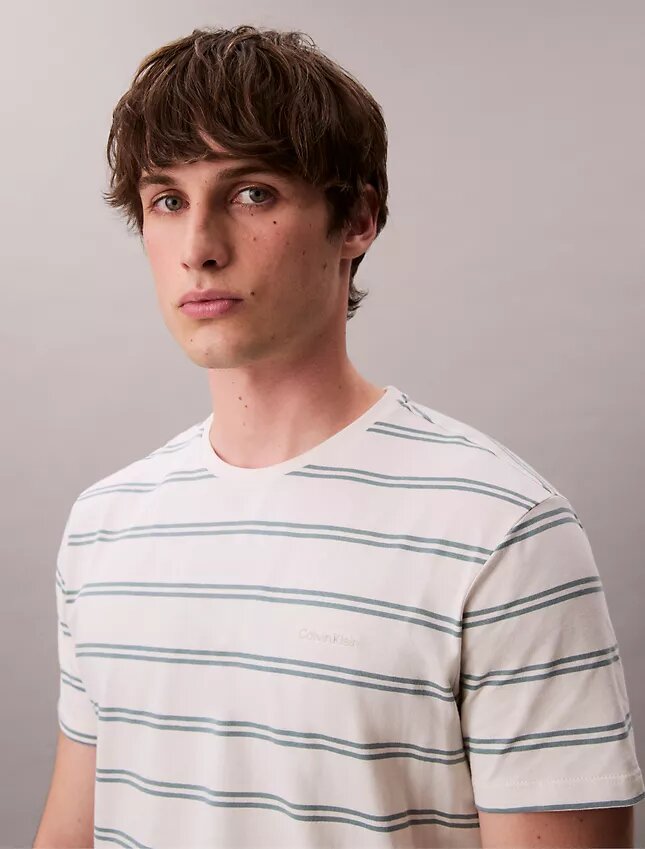 Liquid Touch Stripe Crewneck T-Shirt Liquid Touch Stripe Crewneck T-Shirt