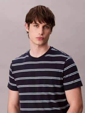 Liquid Touch Stripe Crewneck T-Shirt