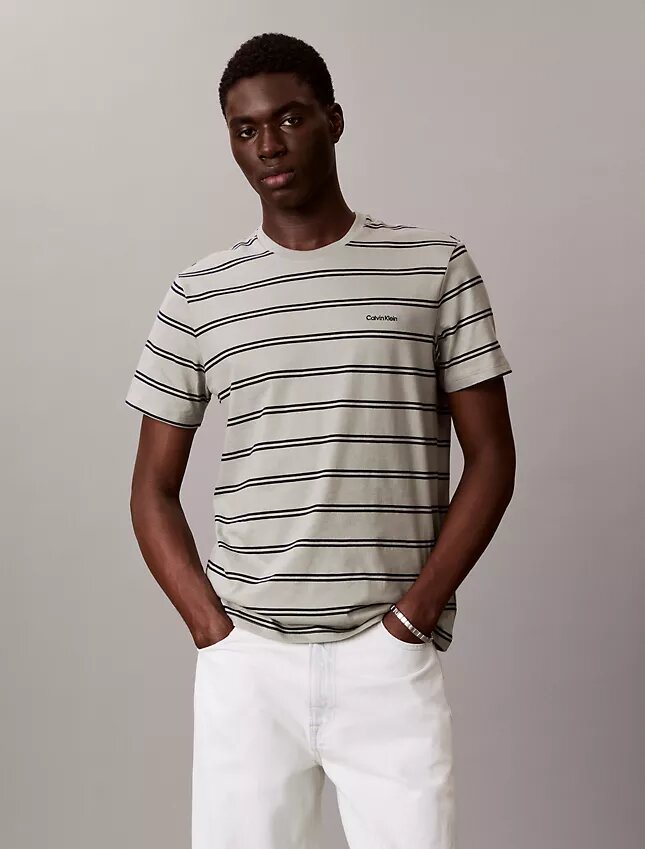 Liquid Touch Stripe Crewneck T-Shirt Liquid Touch Stripe Crewneck T-Shirt