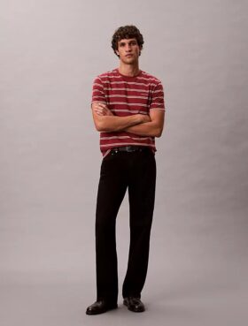 Liquid Touch Stripe Crewneck T-Shirt