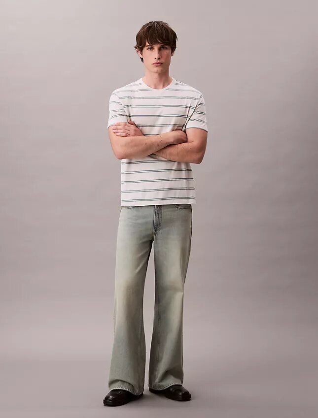 Liquid Touch Stripe Crewneck T-Shirt Liquid Touch Stripe Crewneck T-Shirt