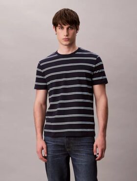Liquid Touch Stripe Crewneck T-Shirt