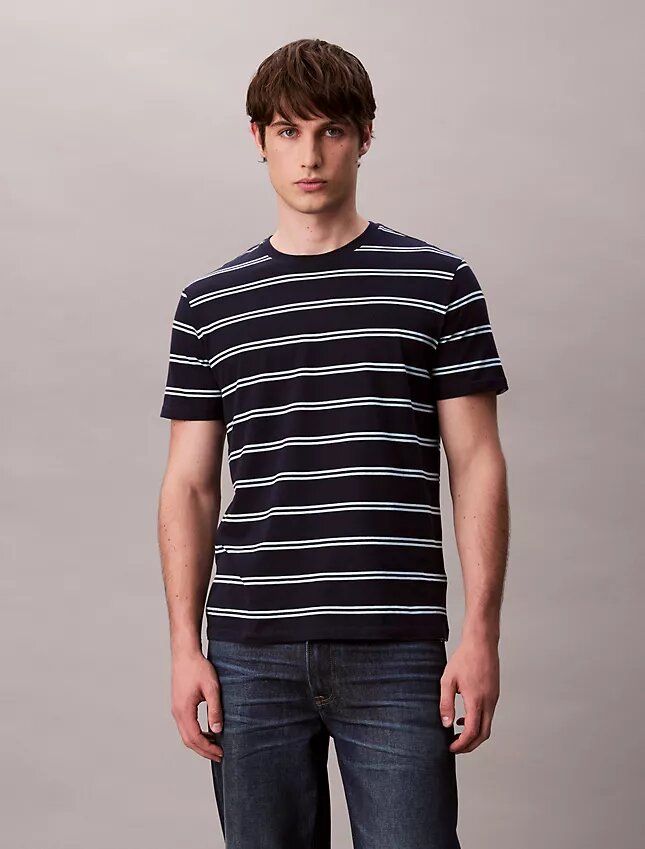 Liquid Touch Stripe Crewneck T-Shirt Liquid Touch Stripe Crewneck T-Shirt