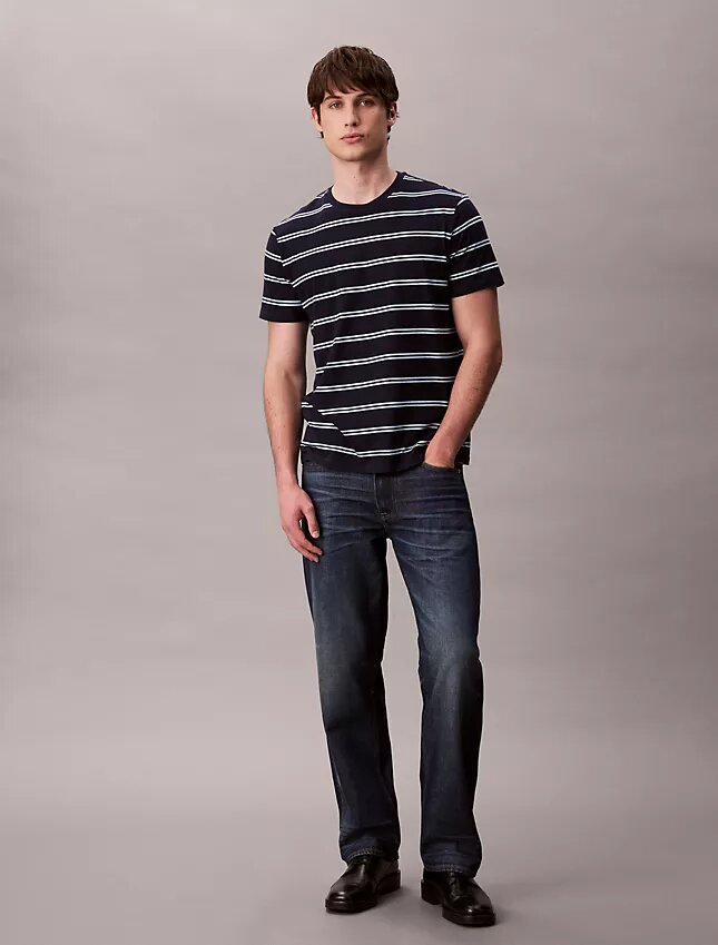 Liquid Touch Stripe Crewneck T-Shirt Liquid Touch Stripe Crewneck T-Shirt
