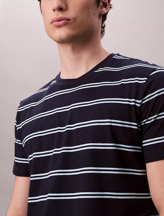 Liquid Touch Stripe Crewneck T-Shirt Liquid Touch Stripe Crewneck T-Shirt