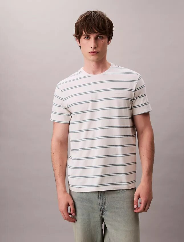 Liquid Touch Stripe Crewneck T-Shirt Liquid Touch Stripe Crewneck T-Shirt