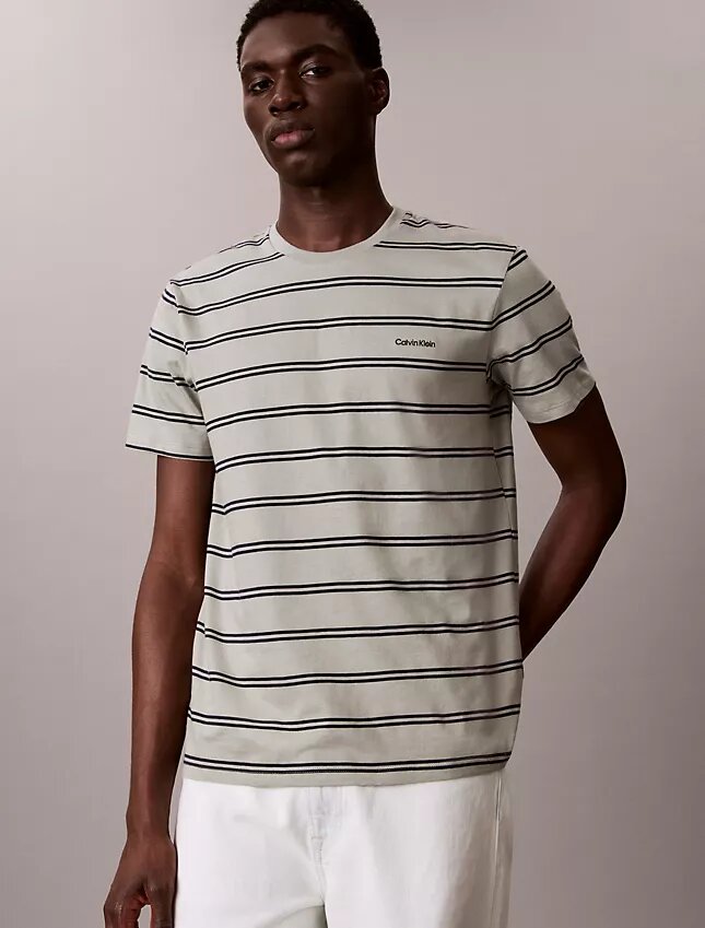 Liquid Touch Stripe Crewneck T-Shirt Liquid Touch Stripe Crewneck T-Shirt