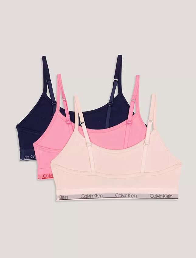 Logo Band Unlined 3-Pack Bralette Logo Band Unlined 3-Pack Bralette