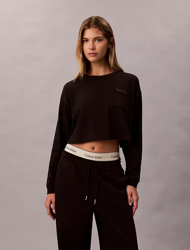 Logo Cotton Jersey Cropped Tee Logo Cotton Jersey Cropped Tee