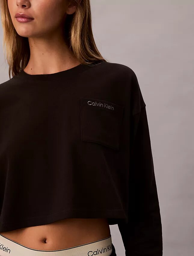 Logo Cotton Jersey Cropped Tee Logo Cotton Jersey Cropped Tee