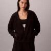 Logo Cotton Jersey Full Zip Hoodie