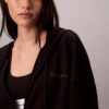 Logo Cotton Jersey Full Zip Hoodie