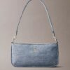 Logo Denim Convertible Shoulder Bag Logo Denim Convertible Shoulder Bag