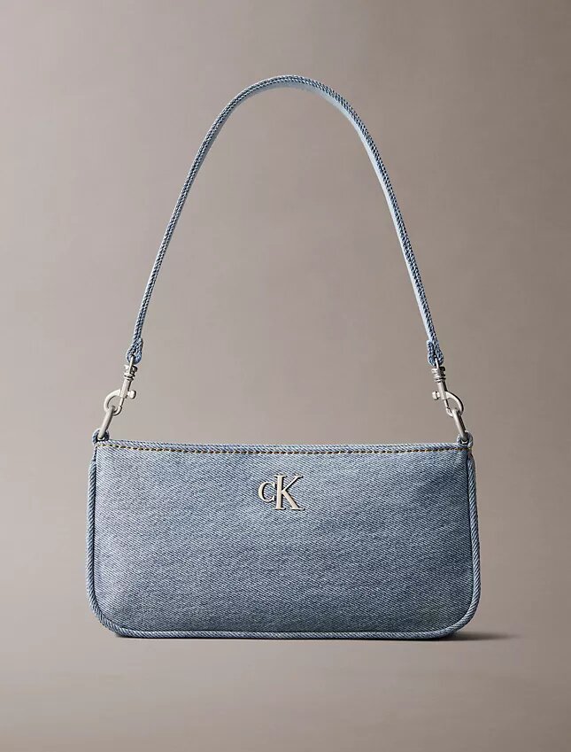 Logo Denim Convertible Shoulder Bag Logo Denim Convertible Shoulder Bag