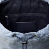 Logo Denim Mini Flap Backpack Logo Denim Mini Flap Backpack