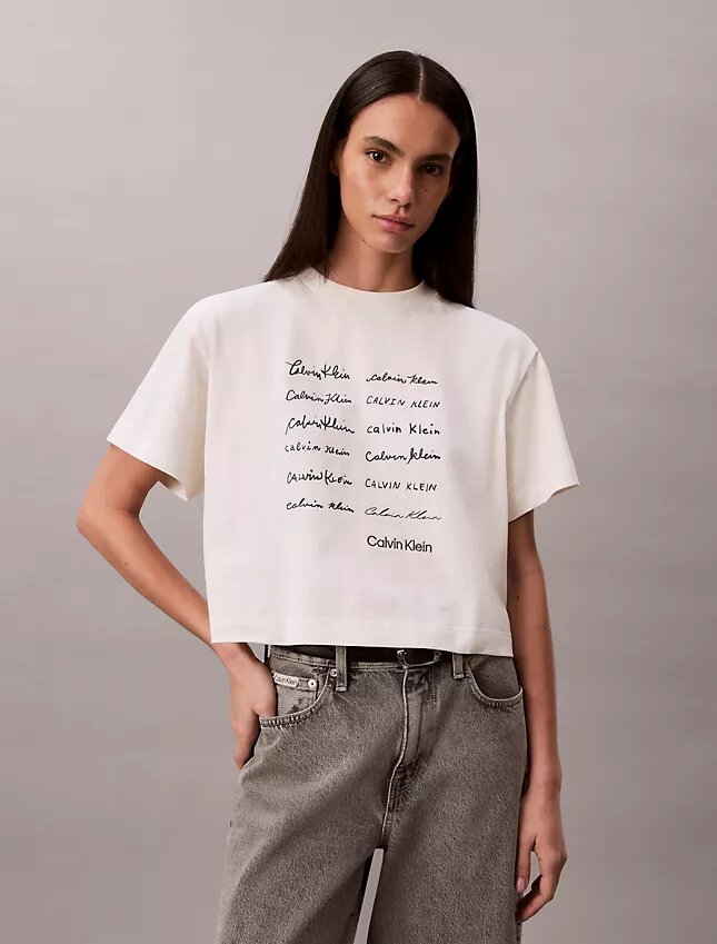 Logo Font Graphic Boxy T-Shirt Logo Font Graphic Boxy T-Shirt
