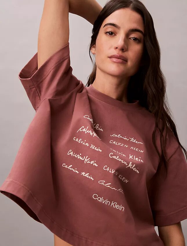 Logo Font Graphic Boxy T-Shirt Logo Font Graphic Boxy T-Shirt