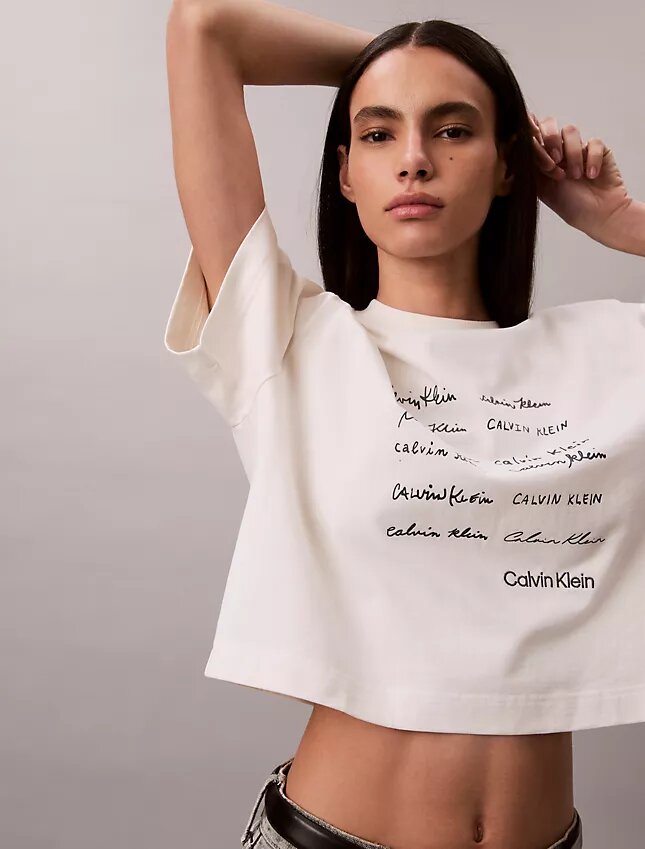 Logo Font Graphic Boxy T-Shirt Logo Font Graphic Boxy T-Shirt