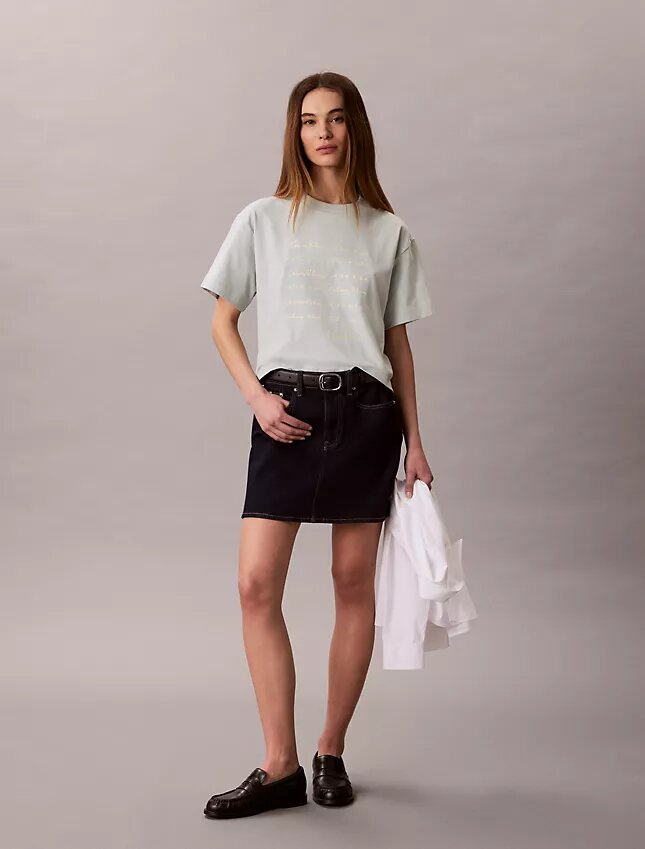 Logo Font Graphic Boxy T-Shirt Logo Font Graphic Boxy T-Shirt