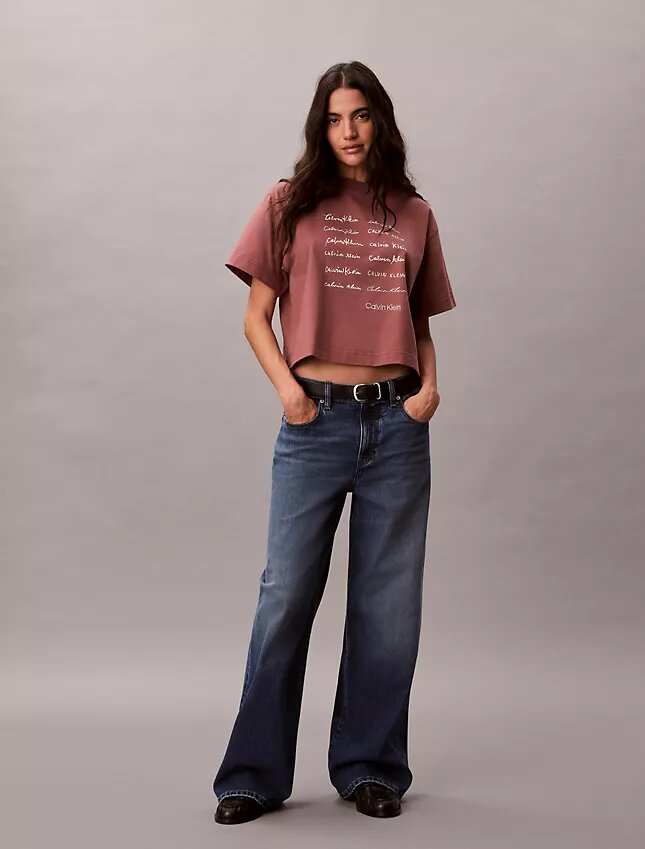 Logo Font Graphic Boxy T-Shirt Logo Font Graphic Boxy T-Shirt