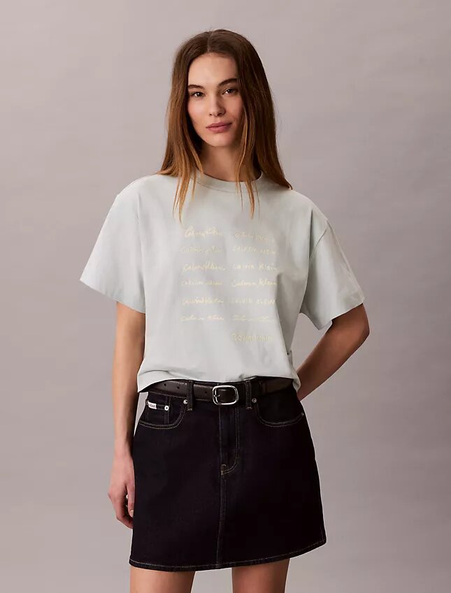 Logo Font Graphic Boxy T-Shirt Logo Font Graphic Boxy T-Shirt