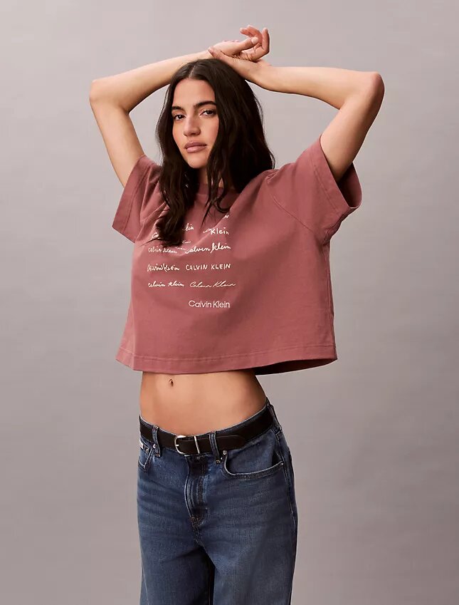 Logo Font Graphic Boxy T-Shirt Logo Font Graphic Boxy T-Shirt