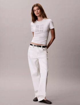 Logo Font Graphic Slim T-Shirt